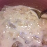 簡単キクイモ食べるミルクスープ☆糖質制限低糖質